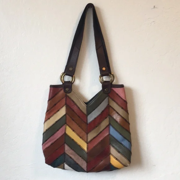 Vintage leather Lucky brand purse. 70’s vibe - Picture 2 of 6